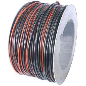 AUTOLEDNING 1X1.5 - SORT / RD - 1 M