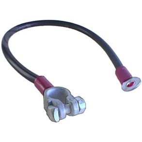 Batteristarterkabel - Sort - L. 50 cm.