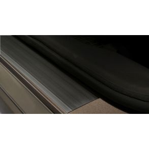 Indstigningslister I Sort Gummi - Universale Bredde 6 cm - 4 stk