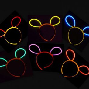 KnkLys Hrbnd kaninrer - Fes I 4 Forskellige farver - Antal 1 stk