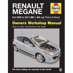 Reparationsbog Haynes - Renault Megane Benzin & Diesel 10/2008 - 2014