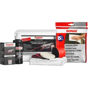 Lygte Restaurerings kit - Sonax Profiline Headlight Restoration - 21 dele