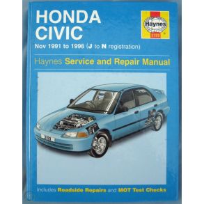 Reparationsbog Haynes - Honda Civic (Nov 91 - 96)