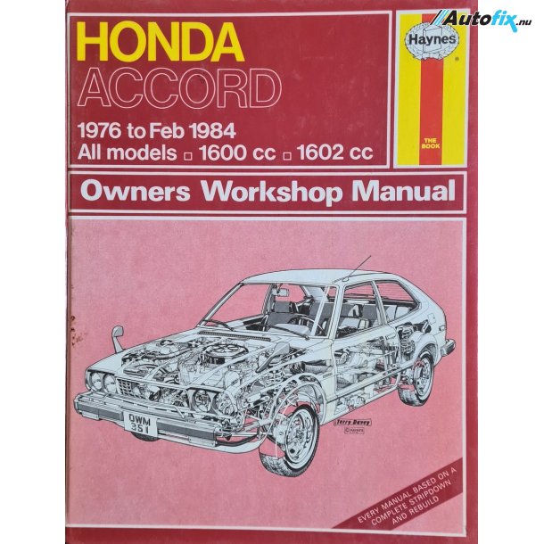 Haynes Honda Accord 76-84