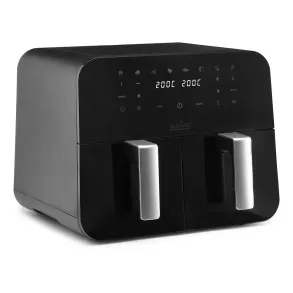 Airfryer 9 liter - GrillnGO Malaga airfryer DUAL - Med vinduer & to skuffer