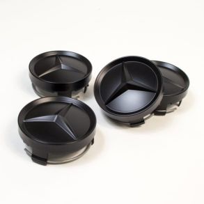 Centerkapsler Original - Mercedes-Benz - Mat Sort Str. 75/72 mm
