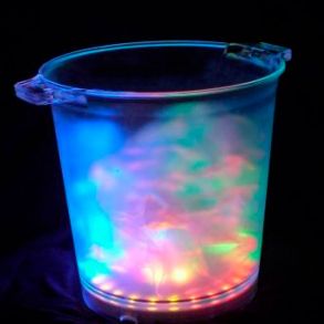 LED Isspand - Champagnekler med 30xLED Multicolor - 22 x 17 x 23 cm