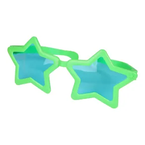 Festbriller - Stjerneform - Neon gr�n