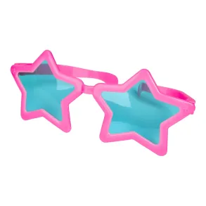 Festbriller - Stjerneform - Neon pink