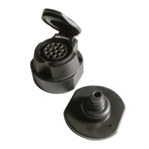 Trailerstik 13-polet Hun - Sort Plast