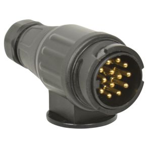 Trailerstik 13-polet Han - Sort Plast