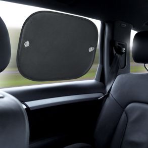 Solbeskytter til siderude - Sort  45 x 38 cm - 2 stk