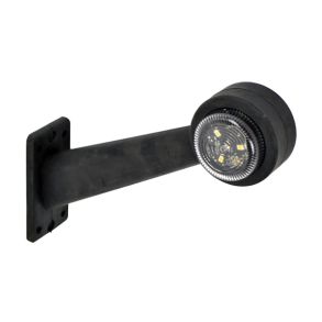 Slingrelygter LED Hvid/Rd 12V/24V - Totallngde 220mm. - Til Venstre Side 1 stk.