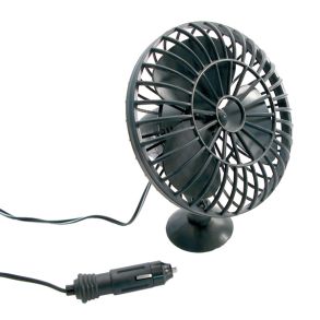 Ventilator 12V - Plast Dia. 13,5 cm - Sugekop Montering