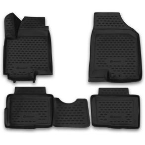 Gummimtte st med kant - KIA Soul (I) 2008-2014 4 stk.