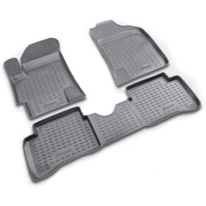 Gummimtte st med kant - KIA Rio II 2005-2011 4 stk.