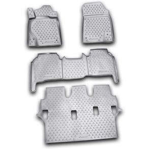 Gummimtte st med kant - LEXUS LX570 2007-> 4 stk.