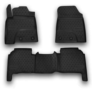 Gummimtte st med kant - LEXUS LX570 2012 -> 5-sdet 3 stk.