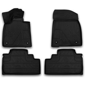 Gummimtte st med kant - LEXUS RX 2015-> 4 stk.