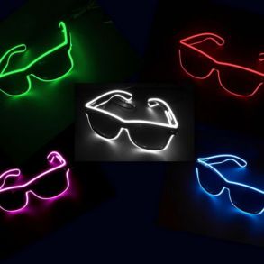 LED Party Briller - EL Wire Briller - Forskellige Farver