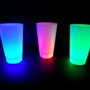 LED Festglas - Multicolor 360 ml - 1 stk. 
