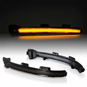 VW Golf 7 Spejlblinklys Dynamisk LED - Sort 2 stk.