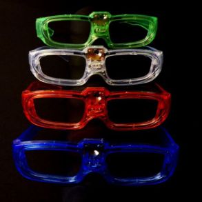 Party LED-Briller - Uden Glas - 4 Farver