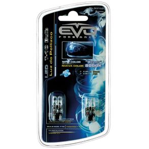 LED Positionsprer 12V T10 - EVO Formance Xenon 8000K - 2 stk