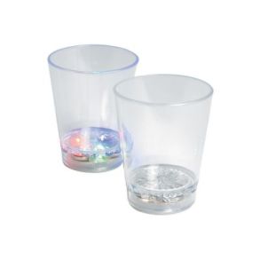Knklys Shotsglas - Multicolor 4 cl - Antal 6 stk