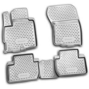 Gummimtte st med kant - MITSUBISHI Outlander XL 2010-> 4 stk.