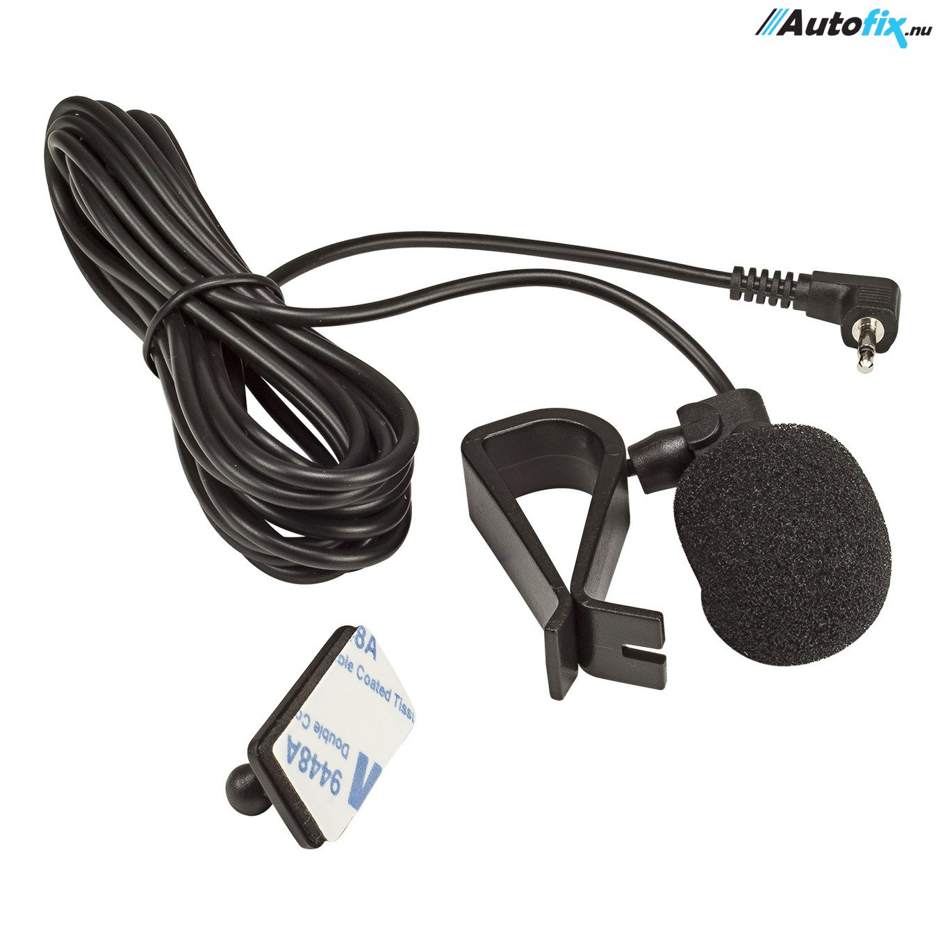 Mikrofon Til bil Med 2,5 mm - Blaupunkt & Pioneer - Kabel 3 meter - Mikrofoner - Autofix.nu