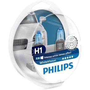 H1 Pre - PHILIPS WhiteVision Halogen - 55 watt (2 Stk)