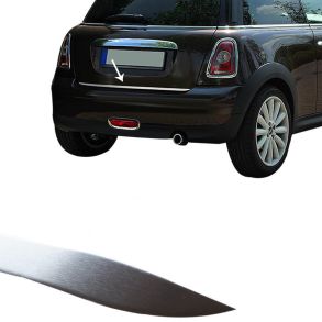 BAGKLAPS KANTLISTE RUSTFRI - MINI COOPER Hatchback rg. 2006-