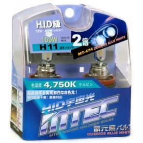 H11 P�re - MTEC 55W - Cosmos Blue White - 2 stk.
