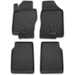 Gummimtte st med kant - NISSAN Navara MT 2005-> 4 stk.