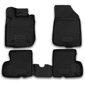 Gummimtte st med kant - NISSAN Terrano 2014-2016 2WD 4pcs