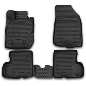 Gummimtte st med kant - NISSAN Terrano 2014-2016 4WD 4 stk.