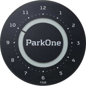 ParkOne 2 CARBON BLACK - Elektronisk Parkeringsur - FS26 Godkendt
