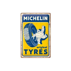 Metalskilt - Original Michelin Tyres - 20x30 cm