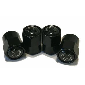 Ventilhtter Peugeot - Sort - Antal 4 stk