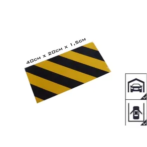 V�gbeskyttelses skum - Universal selvkl�bende - 40 x 20 cm - Gul/sort