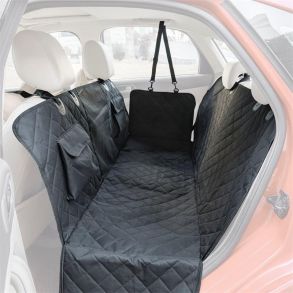 Bagsdebeskytter / hundetppe med integreret lommer - Vandafvisende bomuld - Ml 137x147 cm