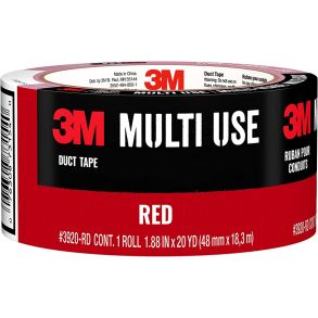 Gaffatape Rd - 3M Tape - B. 48 mm x L. 18,2 Meter