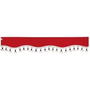 Forrude gardin til lastbil - R�d Universal - 240x18 cm