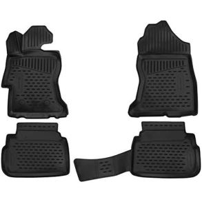 Rubber mat set with edge - SUBARU XV 2017-> 4 pcs.
