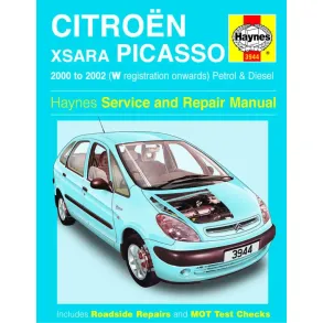 Reparationsbog Haynes - Citroen Xsara Picasso diesel og benzin 2000-2002