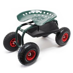Mobilt Havesde Med Gummihjul - Drejbar sde 360 - Maks. 150 kg.
