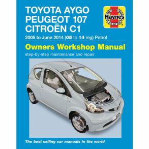 Reparationsbog Haynes - Citroen C1, Peugeot 107 & Toyota Aygo 2005-2014