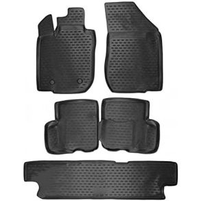 Rubber mat set with edge - Dacia Logan MCV 2006-2012 7-seater 5 pcs.