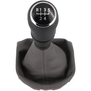 Gearknop & gearmanchet 5-gear - Sort & gr kunstlder - VW T6 rg. 2015 ->